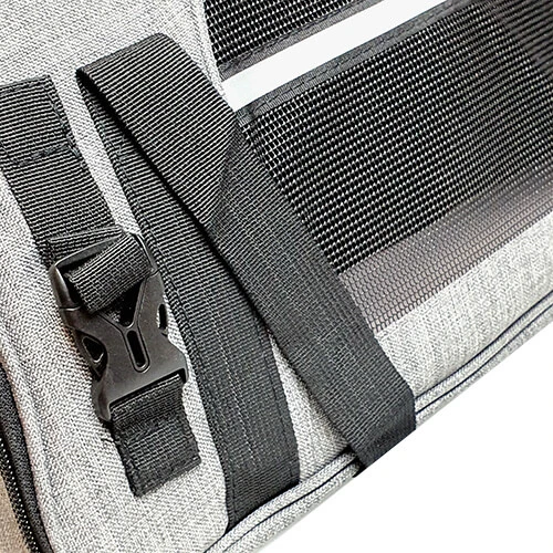 Přepravní taška pro kočky a malé psy do 7 kg – bezpečné a pohodlné cestování, šedá